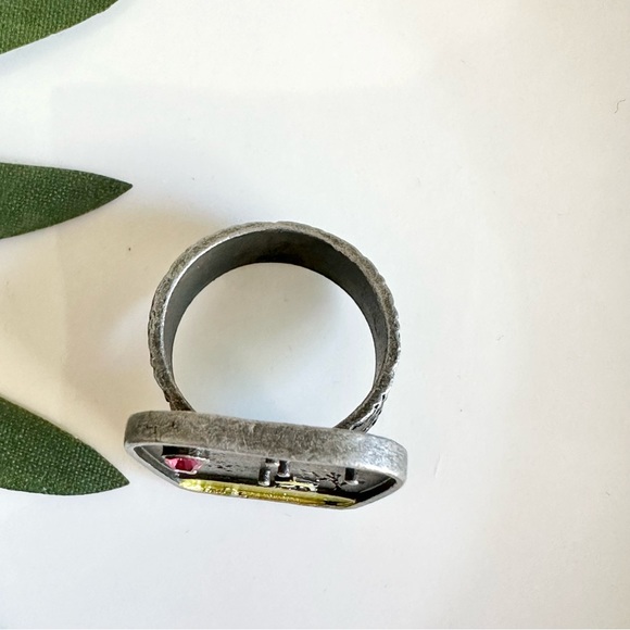 2/$30🌵 Antiqued Silver House Under The Stars And Sky Ring Rustic Boho NEW Sz 8 - Picture 7 of 11